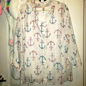 NWOT Plus sized 3x Alfred Dunner Blouse